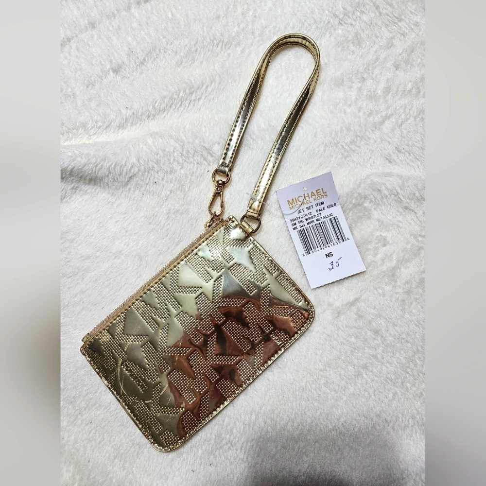 Michael Kors Gold Wristlet